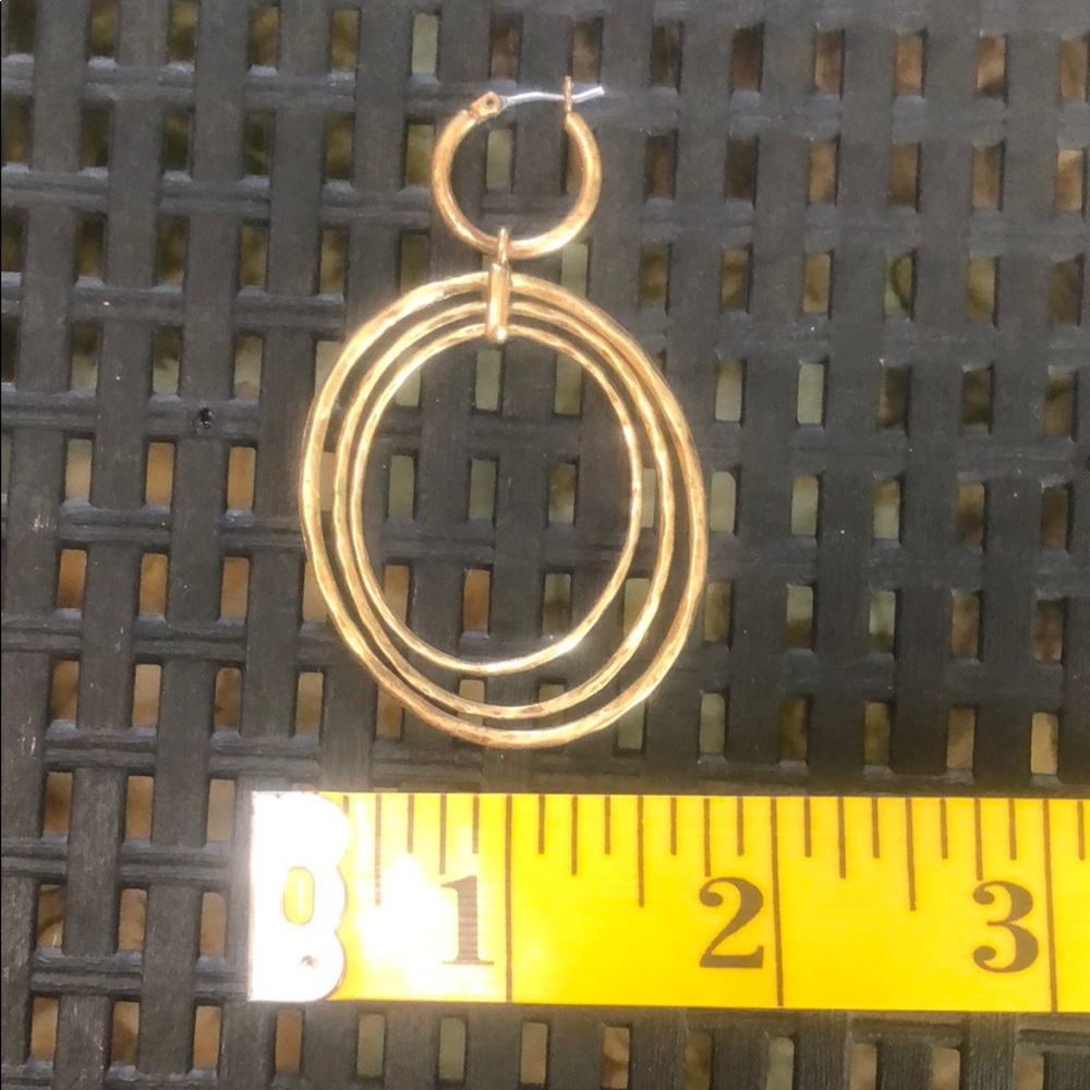 Triple Hoop Earrings - Picture 3 of 4